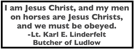Lt Linderfelt Jesus Christ, Dec 30 1913, Report CO BoL p185, 1914