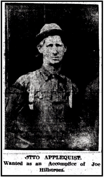 Otto Applequist Wanted, DEN p1, Jan 15, 1914