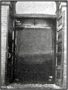 Italian Hall Doors Calumet MI, ISR p453, Feb 1914