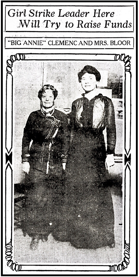 Annie Clemenc w Mother Bloor on Tour, Dayton Hld p15, Mar 13, 1914