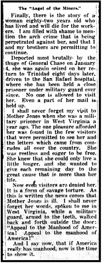 Mother Jones Angel by JKT, AtR p2, Apr 4, 1914