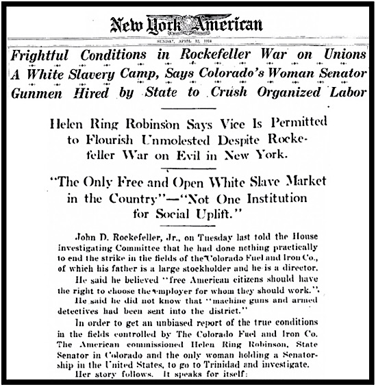Frightful Conditions Southern Colorado Strike Zone by Hellen Ring Robinson, NY Amn p31, Apr 12, 1914