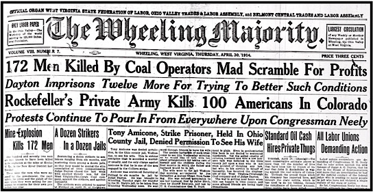 Eccles Mine Disaster, Wlg Maj p1, Apr 30, 1914