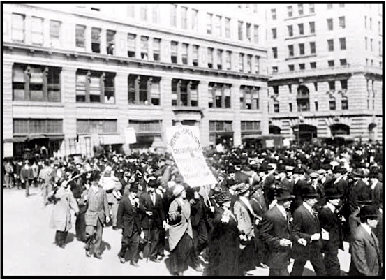 Socialist Women March at NYC May Day Parade 1914, LoC