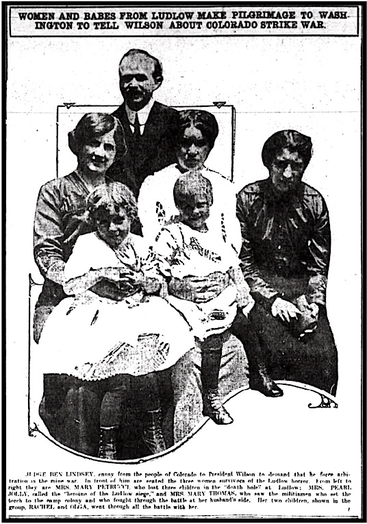 Judge Lindsey, Mary Thomas, Pearl Jolly, Mary Petrucci, Thomas Girls, Ft Wayne Sent p6, May 20, 1914