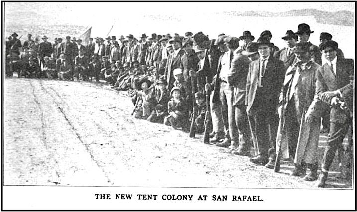 CO Strikers at San Rafael Tent Colony, ISR p721, June 1914