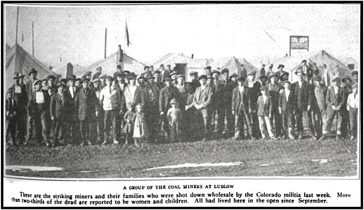 Coal Miners at Ludlow, Survey p109, May 2, 1914