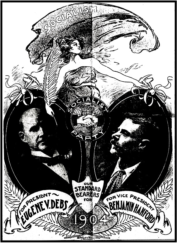 SPA Debs Hanford Campaign Poster by Lockwood, AtR p1, May 21, 1904