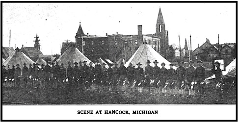MI Copper Strike McGurty, Troops at Hancock, ISR p152, Sep 1913